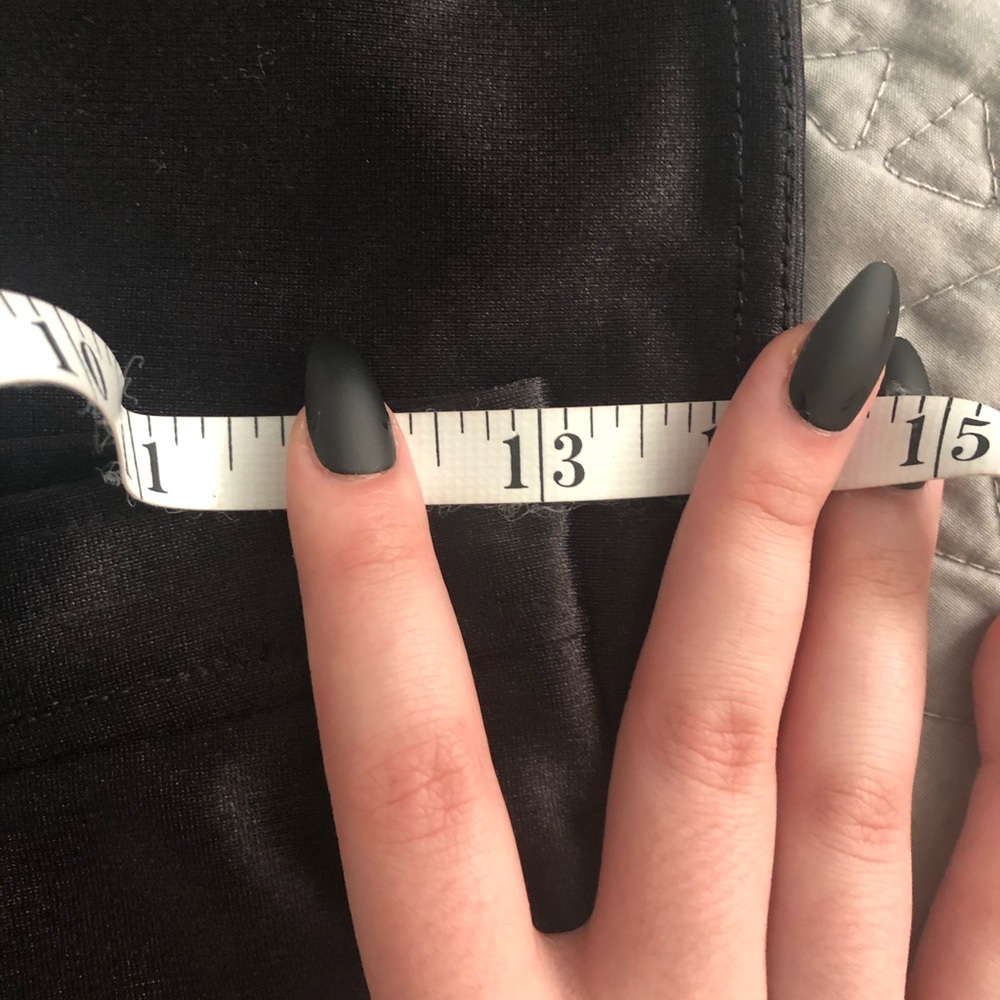American Apparel Black Faux Leather High-Waist Leggings - Picture 7 of 7